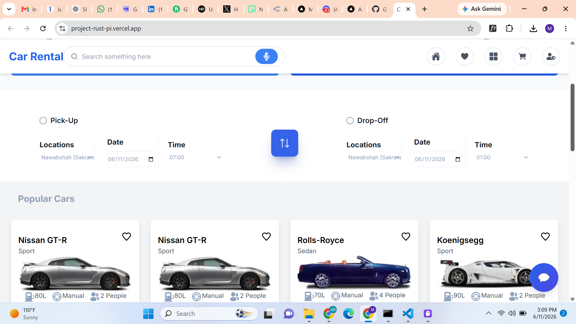 Car Rental Website